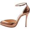 imageFSJ Women Fashion Almond Toe Ankle Strap DOrsay Pump High Heels Party Prom Casual Sandal Ladies Shoes Size 415 USBronze