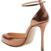 imageFSJ Women Fashion Almond Toe Ankle Strap DOrsay Pump High Heels Party Prom Casual Sandal Ladies Shoes Size 415 USBronze