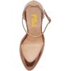 imageFSJ Women Fashion Almond Toe Ankle Strap DOrsay Pump High Heels Party Prom Casual Sandal Ladies Shoes Size 415 USBronze