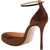 imageFSJ Women Fashion Almond Toe Ankle Strap DOrsay Pump High Heels Party Prom Casual Sandal Ladies Shoes Size 415 USBrown