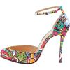 imageFSJ Women Fashion Almond Toe Ankle Strap DOrsay Pump High Heels Party Prom Casual Sandal Ladies Shoes Size 415 USComic