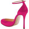 imageFSJ Women Fashion Almond Toe Ankle Strap DOrsay Pump High Heels Party Prom Casual Sandal Ladies Shoes Size 415 USFuchsia