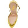 imageFSJ Women Fashion Almond Toe Ankle Strap DOrsay Pump High Heels Party Prom Casual Sandal Ladies Shoes Size 415 USGold