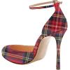 imageFSJ Women Fashion Almond Toe Ankle Strap DOrsay Pump High Heels Party Prom Casual Sandal Ladies Shoes Size 415 USGrid