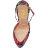 imageFSJ Women Fashion Almond Toe Ankle Strap DOrsay Pump High Heels Party Prom Casual Sandal Ladies Shoes Size 415 USGrid