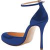 imageFSJ Women Fashion Almond Toe Ankle Strap DOrsay Pump High Heels Party Prom Casual Sandal Ladies Shoes Size 415 USMedium Blue