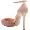 imageFSJ Women Fashion Almond Toe Ankle Strap DOrsay Pump High Heels Party Prom Casual Sandal Ladies Shoes Size 415 USNude