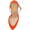 imageFSJ Women Fashion Almond Toe Ankle Strap DOrsay Pump High Heels Party Prom Casual Sandal Ladies Shoes Size 415 USOrange
