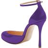 imageFSJ Women Fashion Almond Toe Ankle Strap DOrsay Pump High Heels Party Prom Casual Sandal Ladies Shoes Size 415 USPurple