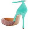 imageFSJ Women Fashion Almond Toe Ankle Strap DOrsay Pump High Heels Party Prom Casual Sandal Ladies Shoes Size 415 USTurquoise