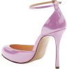 imageFSJ Women Fashion Almond Toe Ankle Strap DOrsay Pump High Heels Party Prom Casual Sandal Ladies Shoes Size 415 USViolet