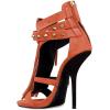imageFSJ Women Tassels Gladiator Heeled Sandals Open Toe Stiletto High Heel Fringed Rivets Ankle Strap Back Zipper Shoes Size 415 USCoral