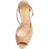 imageFSJ Elegant Peep Toe Crisscross Platform Sandals Women Ankle Strappy Stiletto High Heel Pumps DOrsay Mesh Wedding Resorts Dress Shoes US Size 415Nude