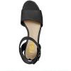 imageFSJ Women Chic Open Toe Platform Wedge High Heel Espadrilles Sandals Fashion Ankle Strap Casual Summer Beach Shoes Size 415 USBlack
