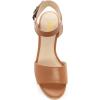imageFSJ Women Chic Open Toe Platform Wedge High Heel Espadrilles Sandals Fashion Ankle Strap Casual Summer Beach Shoes Size 415 USBrown