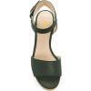 imageFSJ Women Chic Open Toe Platform Wedge High Heel Espadrilles Sandals Fashion Ankle Strap Casual Summer Beach Shoes Size 415 USDark Green