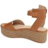 imageFSJ Women Chic Open Toe Platform Wedge High Heel Espadrilles Sandals Fashion Ankle Strap Casual Summer Beach Shoes Size 415 USPeru