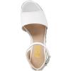 imageFSJ Women Chic Open Toe Platform Wedge High Heel Espadrilles Sandals Fashion Ankle Strap Casual Summer Beach Shoes Size 415 USWhite