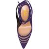 imageFSJ Women Classic Strappy Ankle Strap Lace up Mid Heels Pointed Toe Stylish Stiletto Sandals Slingback Sexy Wedding Prom Shoes Size 415 USPetunia Mesh