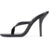 imageFSJ Women Fashion Thong Flip Flops Stiletto High Heels Slip On Almond Toe Casual Sandals Summer Beach Dressy Slipper ShoesBlack