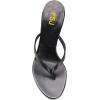 imageFSJ Women Fashion Thong Flip Flops Stiletto High Heels Slip On Almond Toe Casual Sandals Summer Beach Dressy Slipper ShoesBlack