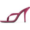 imageFSJ Women Fashion Thong Flip Flops Stiletto High Heels Slip On Almond Toe Casual Sandals Summer Beach Dressy Slipper ShoesFushcia