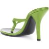 imageFSJ Women Fashion Thong Flip Flops Stiletto High Heels Slip On Almond Toe Casual Sandals Summer Beach Dressy Slipper ShoesLime