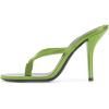 imageFSJ Women Fashion Thong Flip Flops Stiletto High Heels Slip On Almond Toe Casual Sandals Summer Beach Dressy Slipper ShoesLime