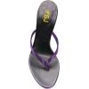 imageFSJ Women Fashion Thong Flip Flops Stiletto High Heels Slip On Almond Toe Casual Sandals Summer Beach Dressy Slipper ShoesPurple