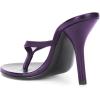 imageFSJ Women Fashion Thong Flip Flops Stiletto High Heels Slip On Almond Toe Casual Sandals Summer Beach Dressy Slipper ShoesPurple