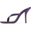 imageFSJ Women Fashion Thong Flip Flops Stiletto High Heels Slip On Almond Toe Casual Sandals Summer Beach Dressy Slipper ShoesPurple