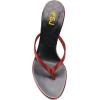 imageFSJ Women Fashion Thong Flip Flops Stiletto High Heels Slip On Almond Toe Casual Sandals Summer Beach Dressy Slipper ShoesRed