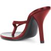 imageFSJ Women Fashion Thong Flip Flops Stiletto High Heels Slip On Almond Toe Casual Sandals Summer Beach Dressy Slipper ShoesRed