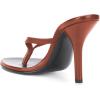 imageFSJ Women Fashion Thong Flip Flops Stiletto High Heels Slip On Almond Toe Casual Sandals Summer Beach Dressy Slipper ShoesSorrel