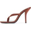 imageFSJ Women Fashion Thong Flip Flops Stiletto High Heels Slip On Almond Toe Casual Sandals Summer Beach Dressy Slipper ShoesSorrel