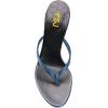 imageFSJ Women Fashion Thong Flip Flops Stiletto High Heels Slip On Almond Toe Casual Sandals Summer Beach Dressy Slipper ShoesSteel Blue