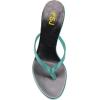 imageFSJ Women Fashion Thong Flip Flops Stiletto High Heels Slip On Almond Toe Casual Sandals Summer Beach Dressy Slipper ShoesTorquoise