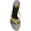 imageFSJ Women Fashion Thong Flip Flops Stiletto High Heels Slip On Almond Toe Casual Sandals Summer Beach Dressy Slipper ShoesYellow