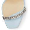 imageFSJ Women Square Open Toe Rhinestone Pumps Ankle Strap Kitten Heels Adjustable Buckle Shoes Size 415 USBlue
