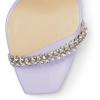 imageFSJ Women Square Open Toe Rhinestone Pumps Ankle Strap Kitten Heels Adjustable Buckle Shoes Size 415 USPurple