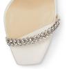 imageFSJ Women Square Open Toe Rhinestone Pumps Ankle Strap Kitten Heels Adjustable Buckle Shoes Size 415 USWhite