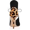 imageFSJ Women Stylish High Heel Pumps Lace Up Sandals Cut Out Stiletto Party Evening Dress Prom Shoe Size 415 M USBlackleopard