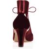 imageFSJ Women Stylish High Heel Pumps Lace Up Sandals Cut Out Stiletto Party Evening Dress Prom Shoe Size 415 M USDark Red7 Cm