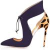 imageFSJ Women Stylish High Heel Pumps Lace Up Sandals Cut Out Stiletto Party Evening Dress Prom Shoe Size 415 M USIndigoleopard
