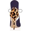 imageFSJ Women Stylish High Heel Pumps Lace Up Sandals Cut Out Stiletto Party Evening Dress Prom Shoe Size 415 M USIndigoleopard