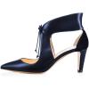 imageFSJ Women Stylish High Heel Pumps Lace Up Sandals Cut Out Stiletto Party Evening Dress Prom Shoe Size 415 M USNavy 7 Cm