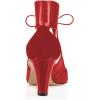 imageFSJ Women Stylish High Heel Pumps Lace Up Sandals Cut Out Stiletto Party Evening Dress Prom Shoe Size 415 M USRed7 Cm