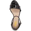imageFSJ Women Summer Open Toe Ankle Strap Buckle Comfy Shoes Low Heels Wedge Sandal Size 415 USBlack