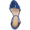 imageFSJ Women Summer Open Toe Ankle Strap Buckle Comfy Shoes Low Heels Wedge Sandal Size 415 USBlue