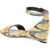 imageFSJ Women Summer Open Toe Ankle Strap Buckle Comfy Shoes Low Heels Wedge Sandal Size 415 USLeaves